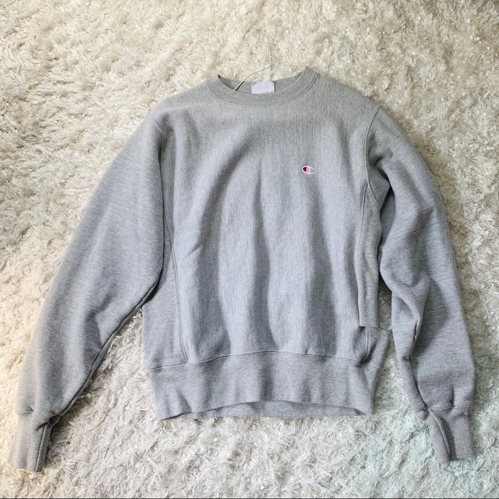 Champion Gray Reverse Weave Pullover